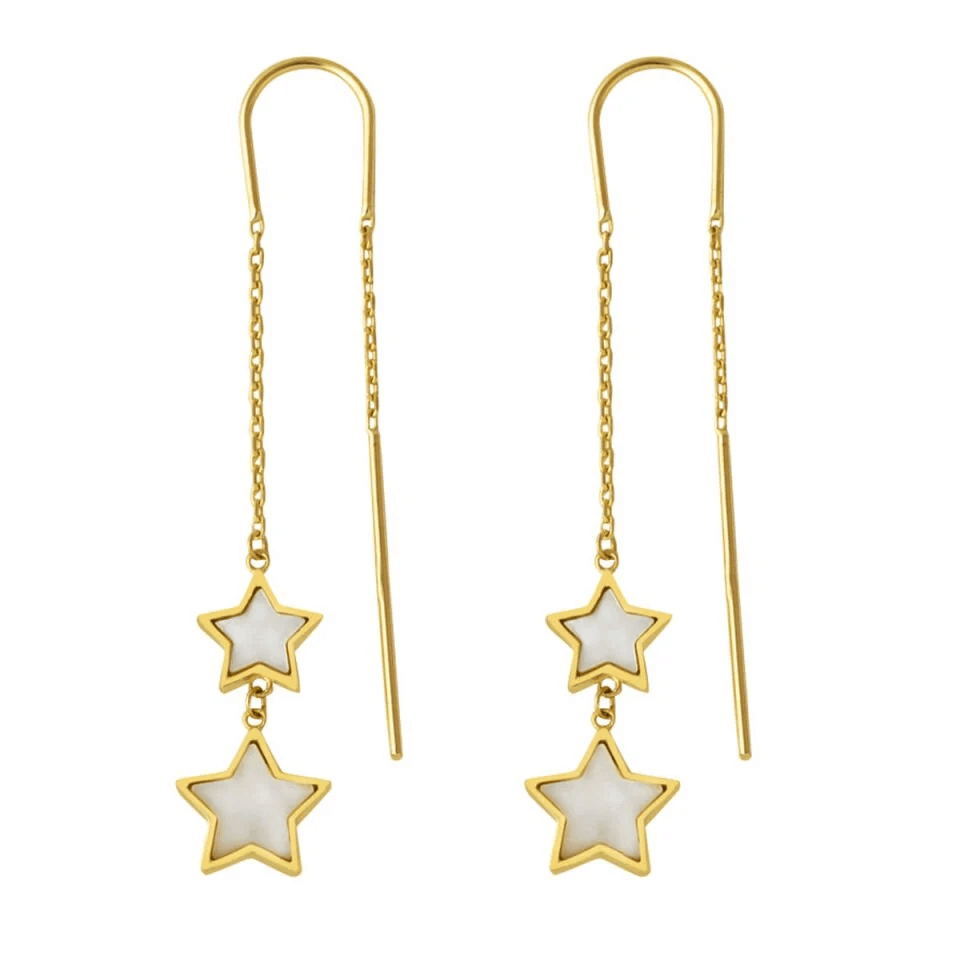 Golden Star Earrings