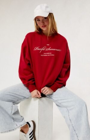 Crewneck Sweatshirt Red